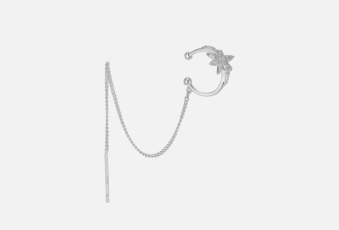 

Кафф ATTRIBUTE SHOP, Clip Star with chain silver 1 шт