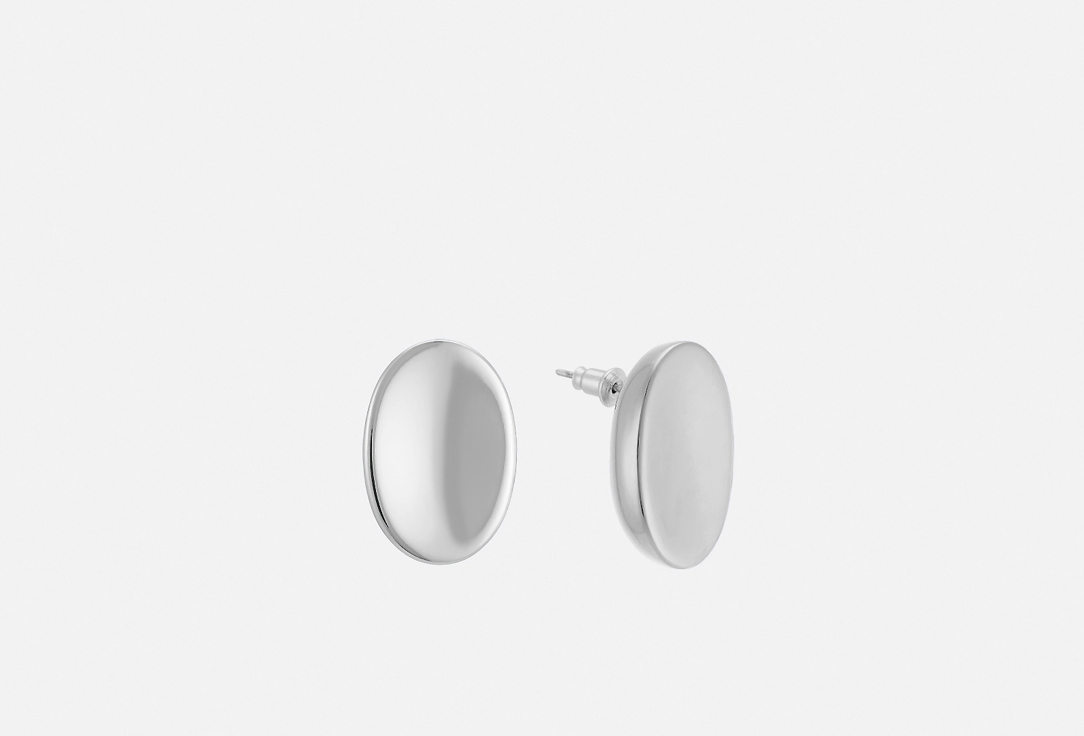 Изображение товара Серьги Attribute Shop Earrings Oval glossy silver