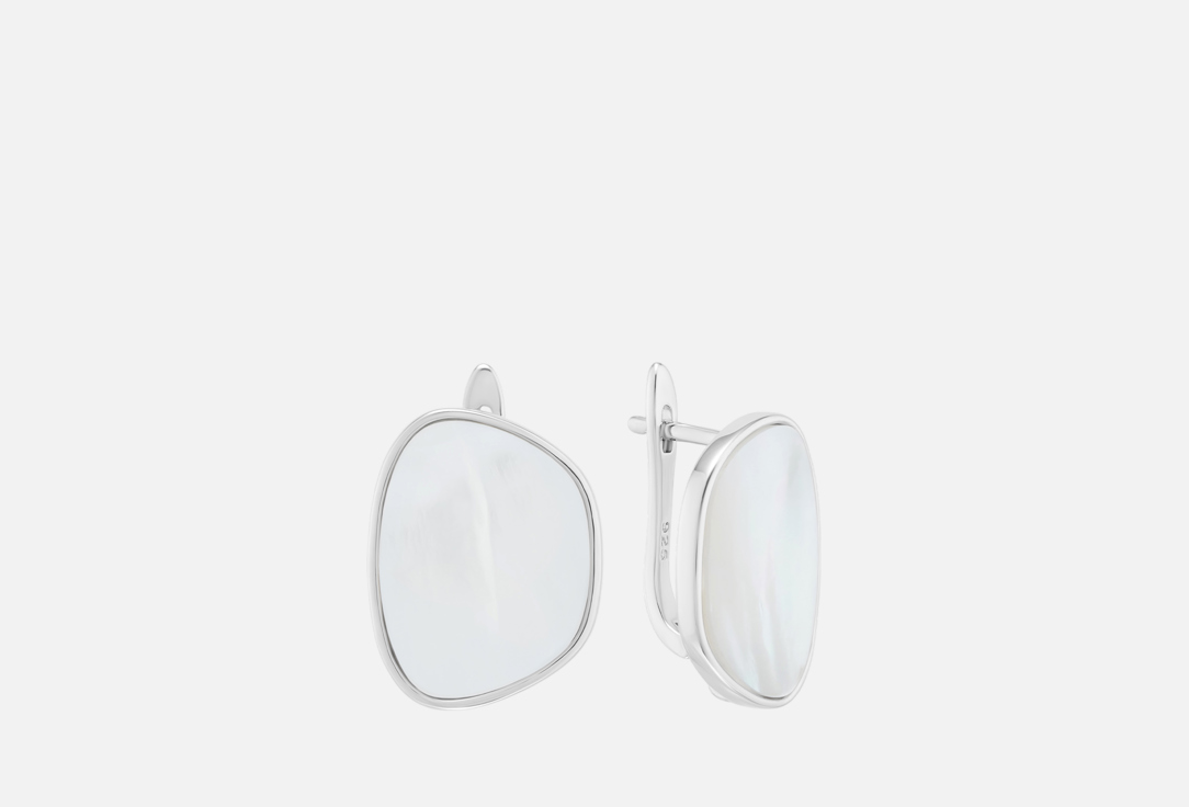 

Серьги ATTRIBUTE SHOP, Uneven mother of pearl silver 2 шт