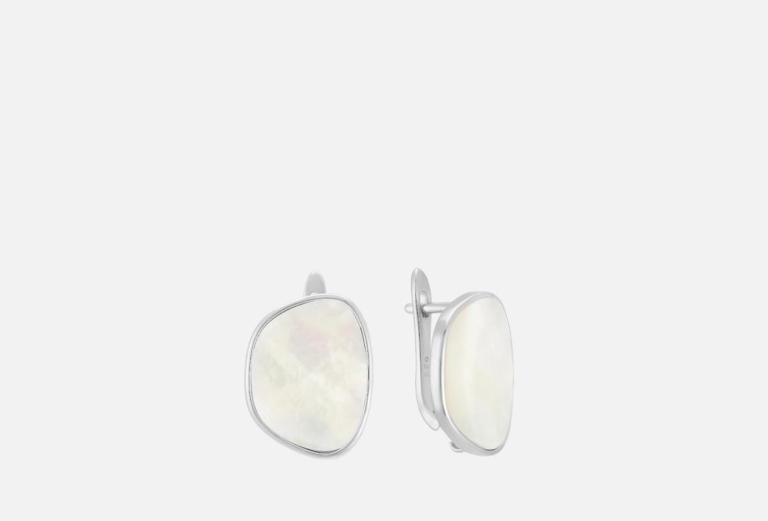 Изображение товара Серьги Attribute Shop uneven mother of pearl silver