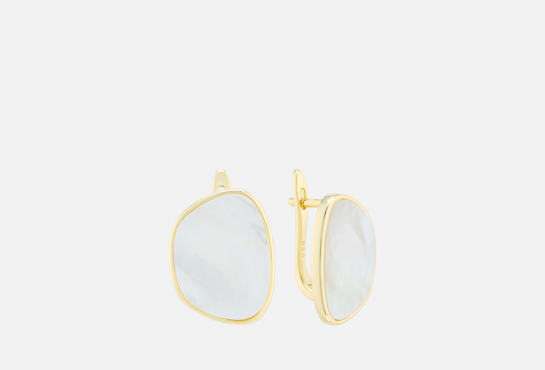 

Серьги ATTRIBUTE SHOP, Uneven mother of pearl gold 2 шт