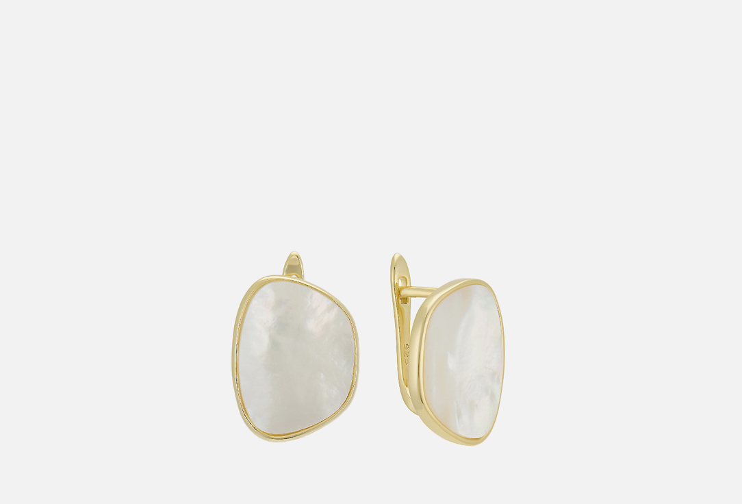 Изображение товара Серьги Attribute Shop uneven mother of pearl gold