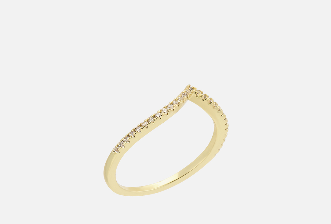 Изображение товара Кольцо Attribute Shop Smooth из ювелирного сплава с цирконами размер 15