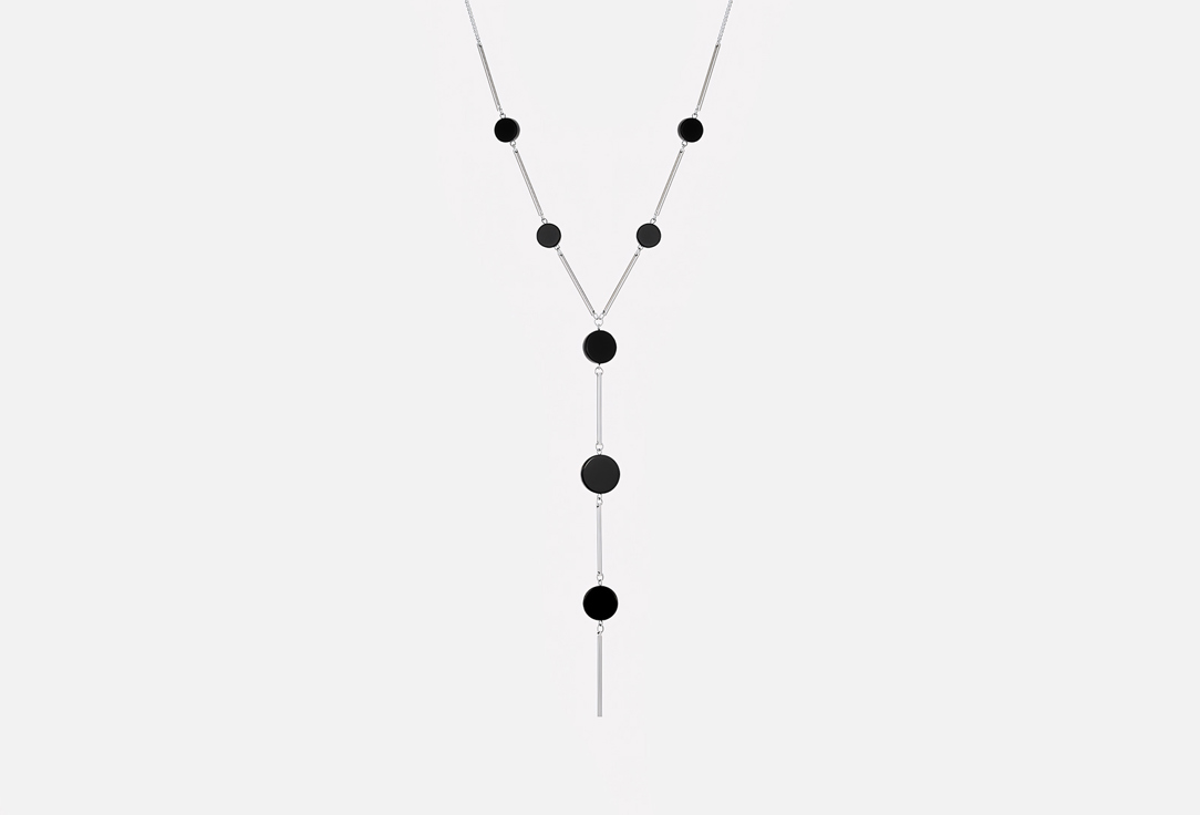 Изображение товара Колье Koshika с черным агатом длинное