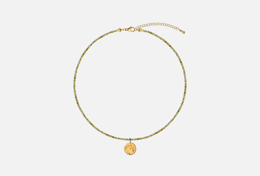 Изображение товара Колье AUDEO Колье с гиацинтом на оливковых фианитах