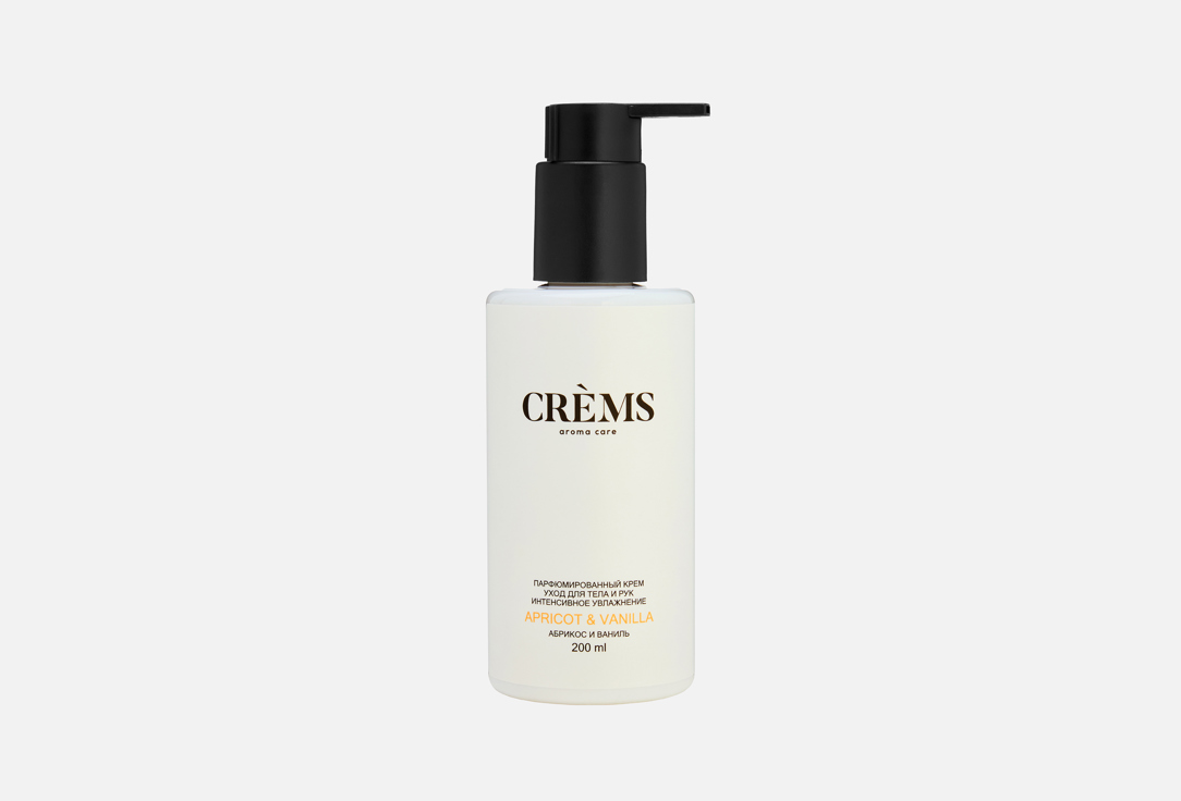 

Крем для тела и рук CREMS, Apricot & Vanilla 200 мл