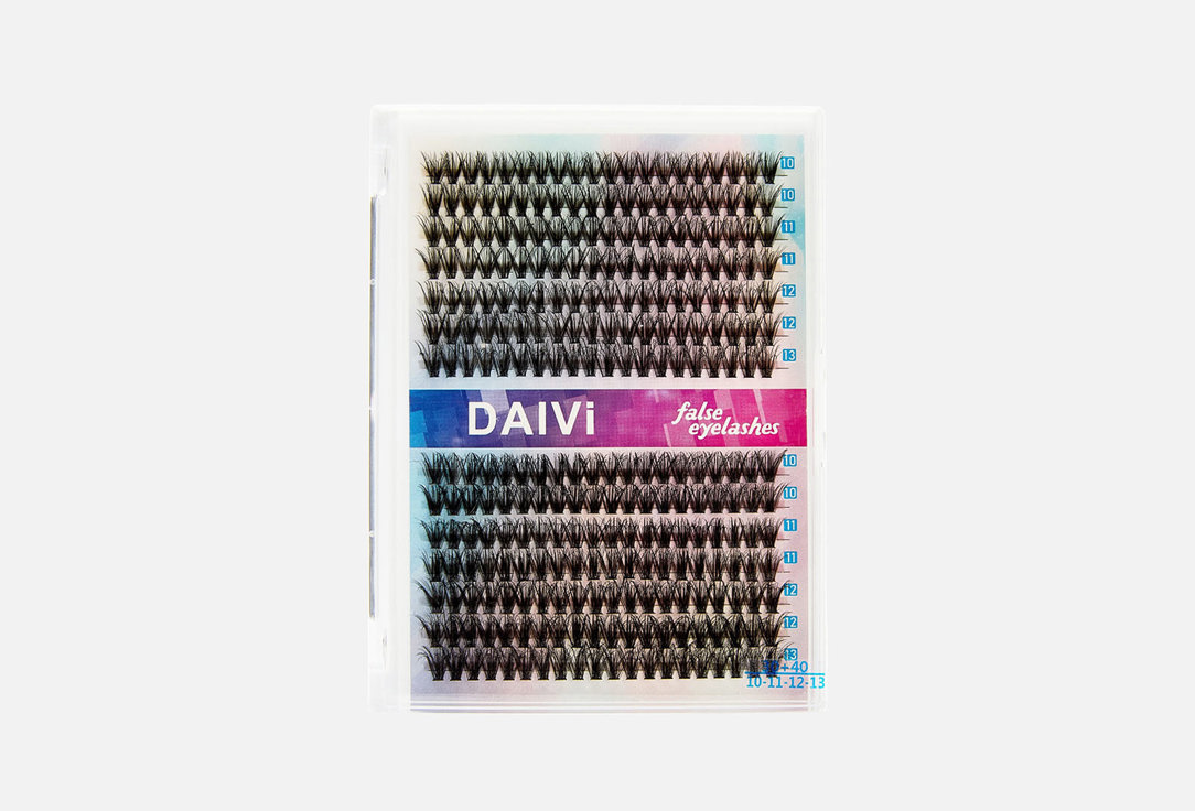 Изображение товара набор накладных ресниц DAlVi пучки