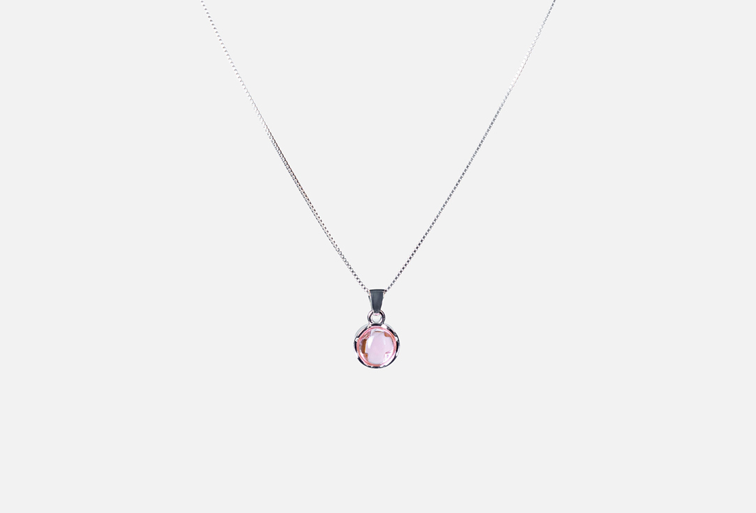 Изображение товара Подвеска с розовым камнем в стиле Y2K для женщин стильное украшение