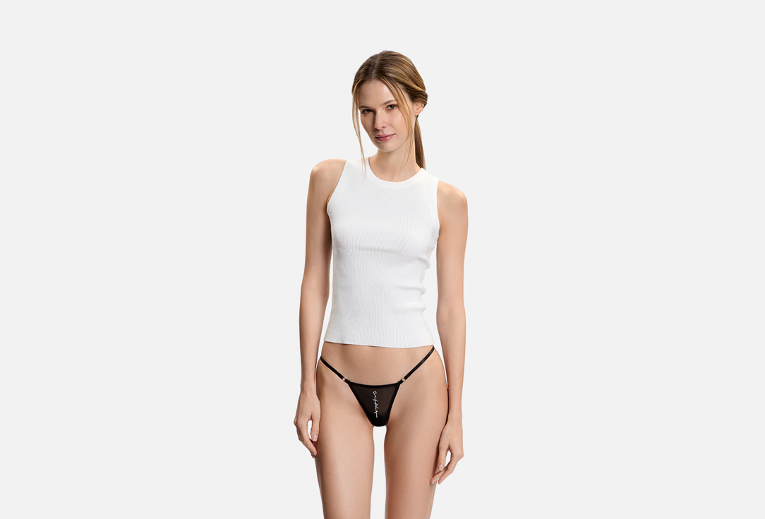 Изображение товара Стринги CESTRX 2 ink из итальянской сетки с вышивкой женские