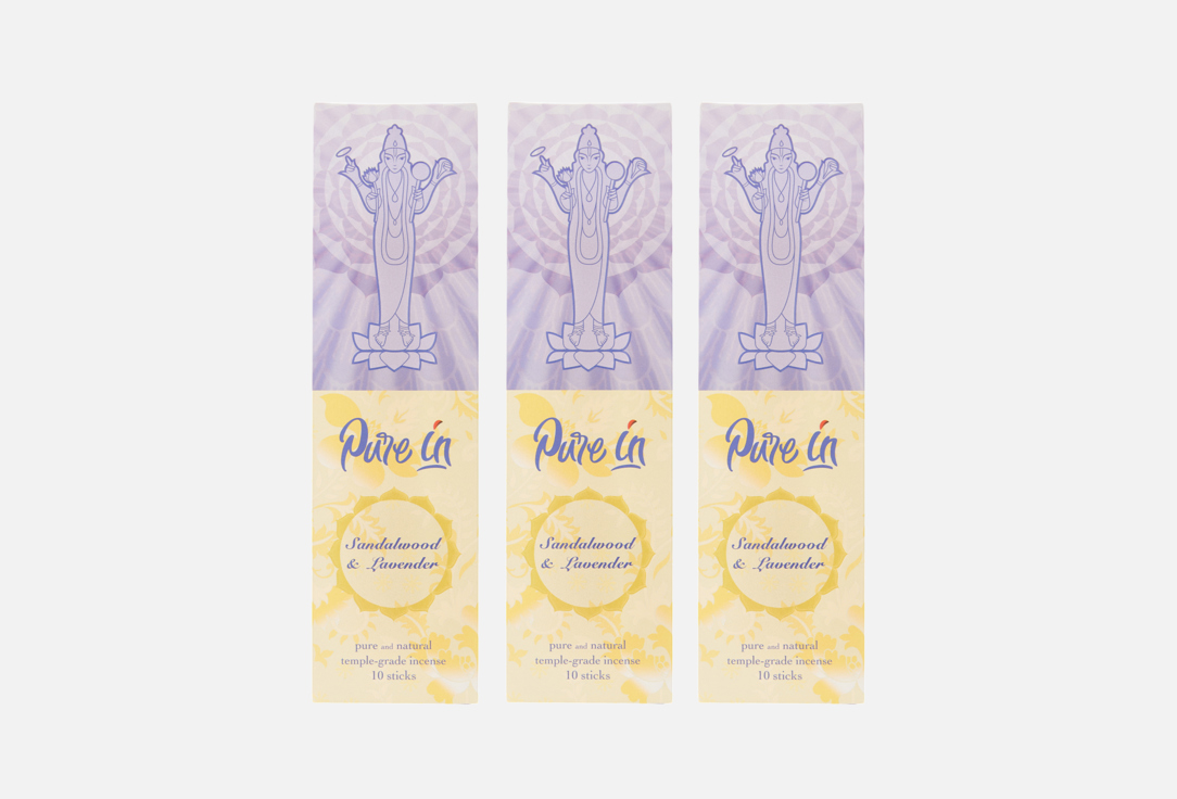 

Набор благовоний PURE IN, Сандал и Лаванда 3 шт