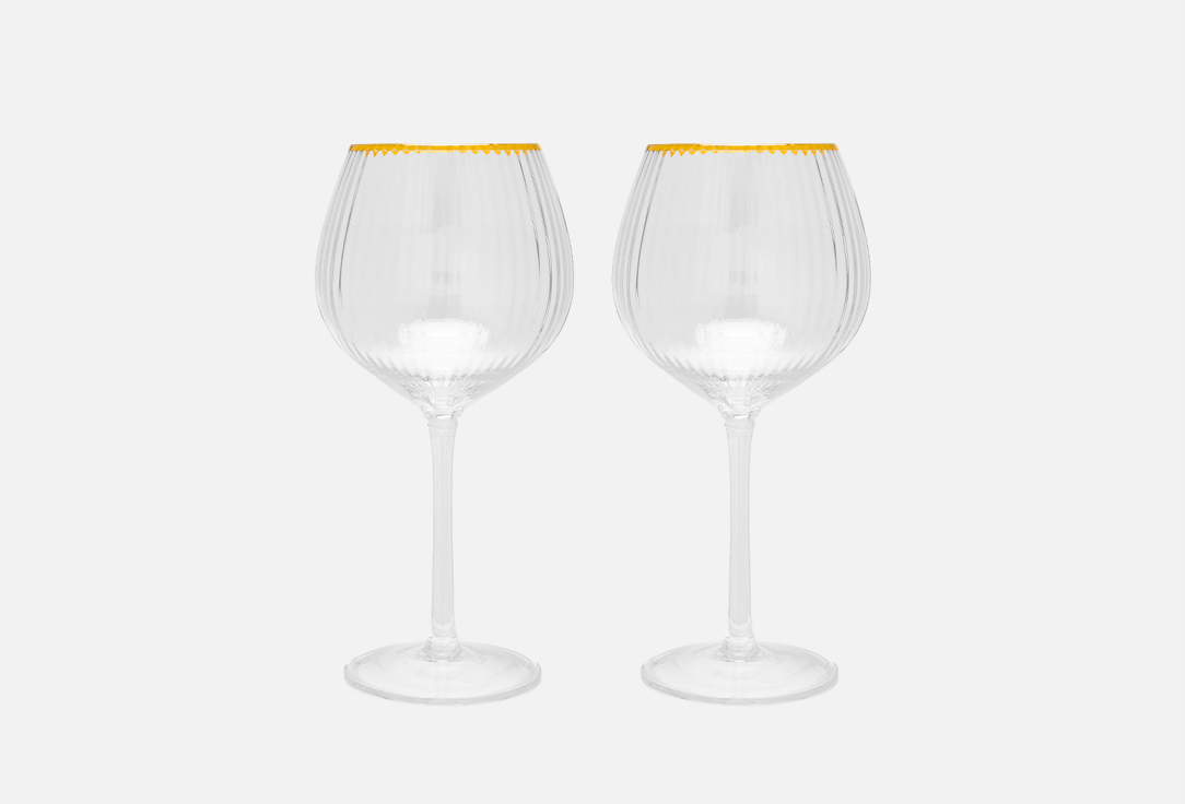 Изображение товара Набор бокалов для вина Billibarri Paulinia 550 мл из стекла для домашнего и ресторанного использова