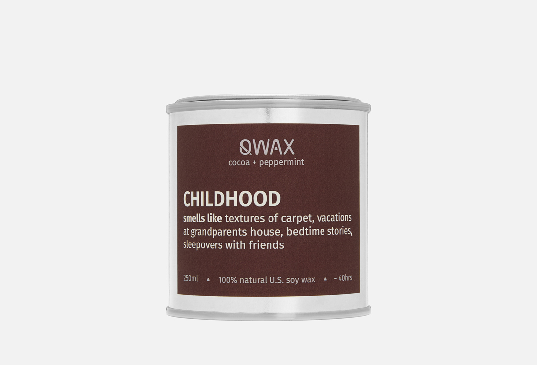 

Ароматическая свеча QWAX, Childhood 250 мл