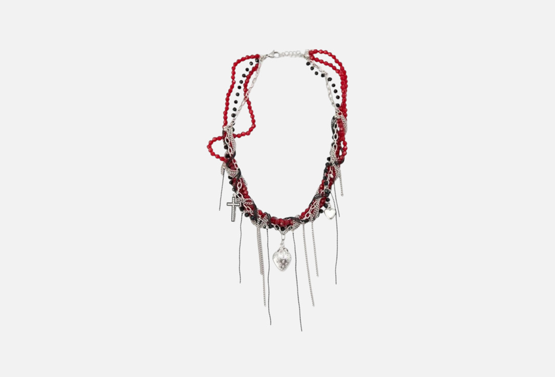 Изображение товара Колье PABUR STRAWBERRY серебряное с подвеской клубничкой 39 см