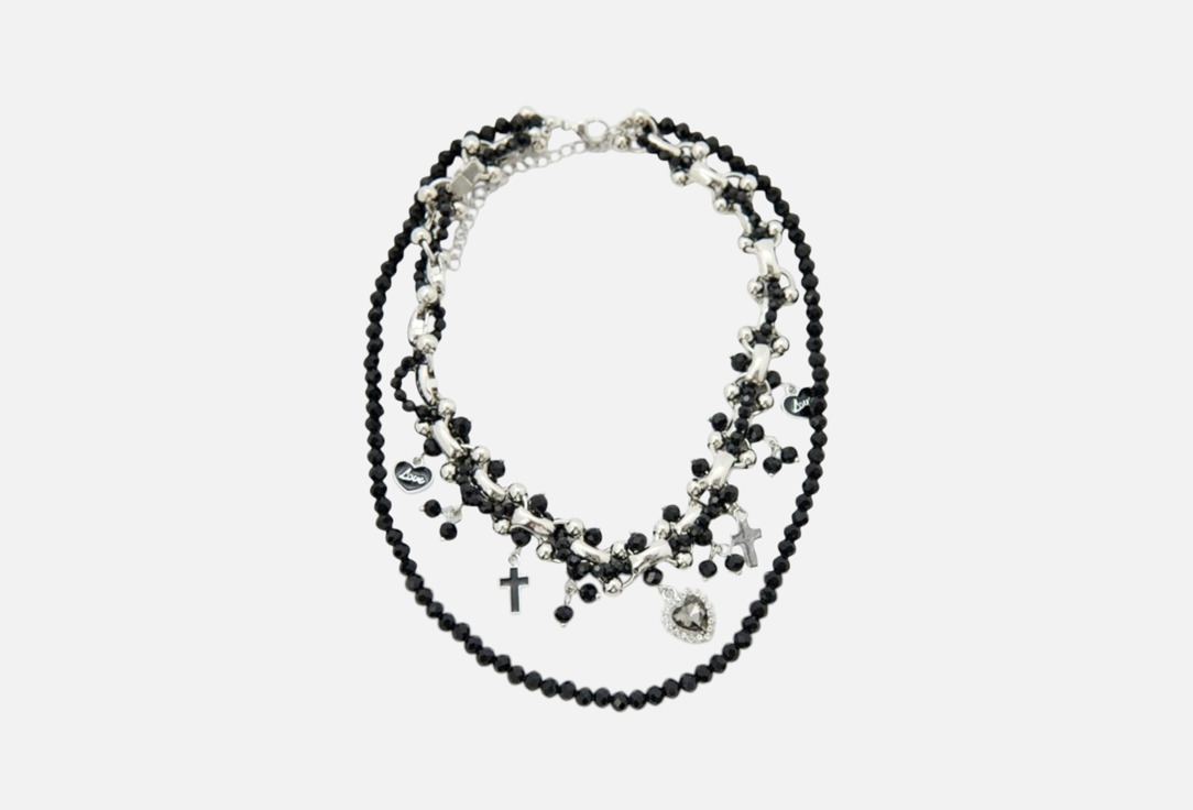 Изображение товара Колье PABUR HEART серебряное с подвесками для женщин