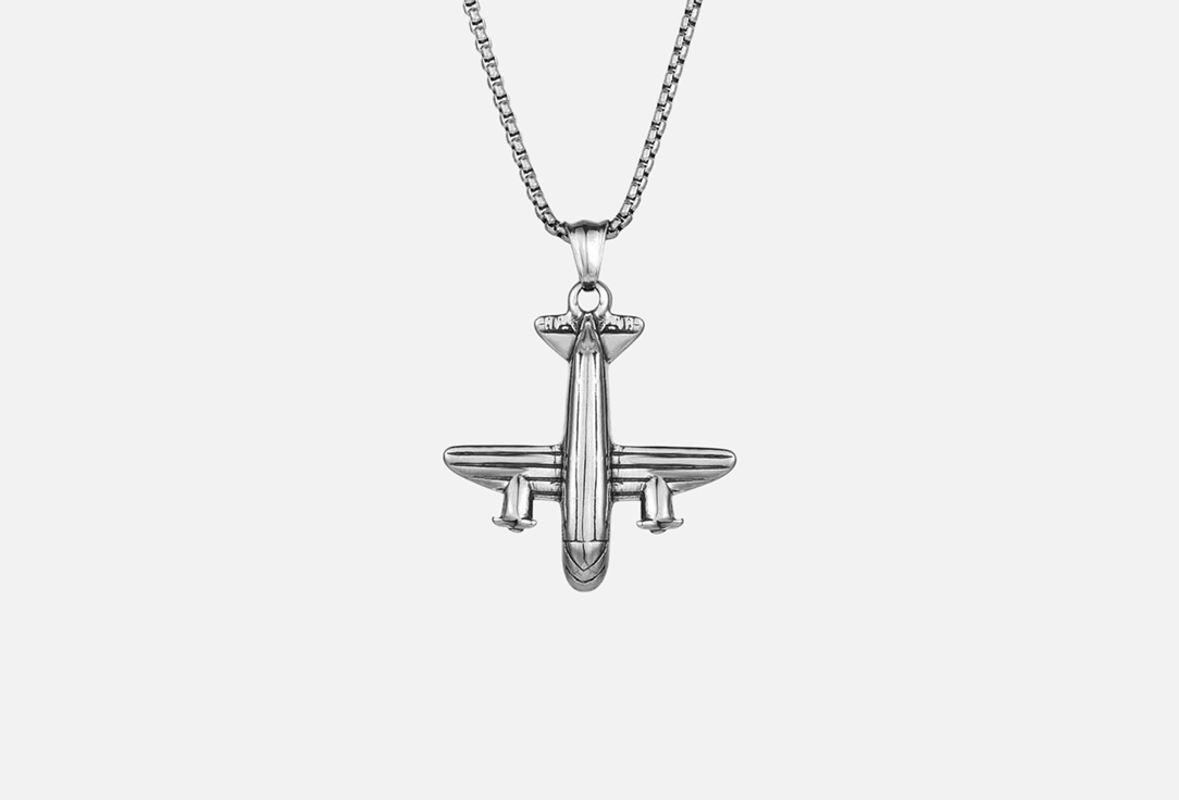 Изображение товара Подвеска Настроение женщины Самолет из ювелирной стали премиум класса