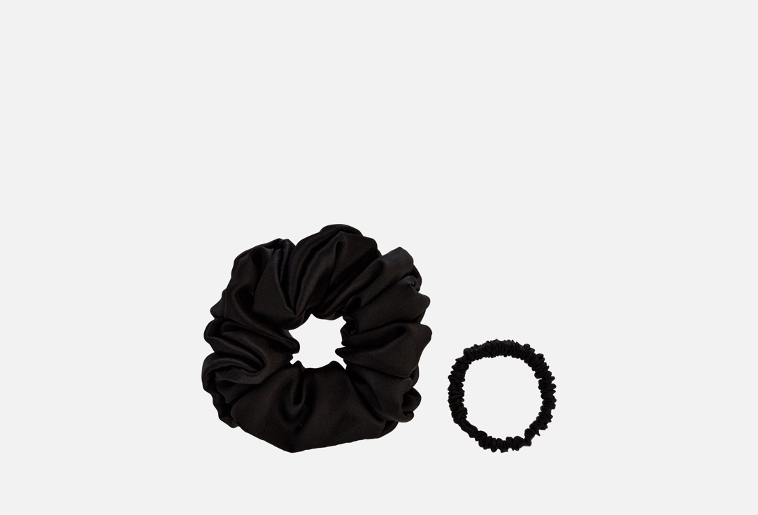 

Набор шелковых резинок для волос MONARCA, Mini-grande черный 2 шт
