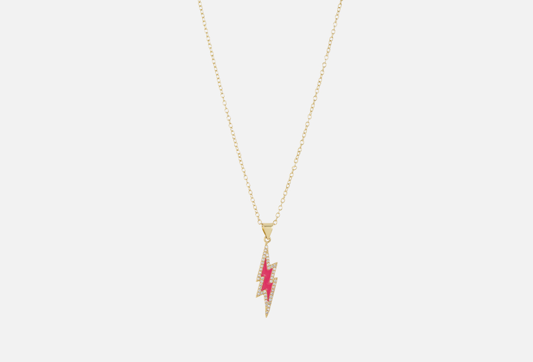 Изображение товара Подвеска Komsi Fulmine Pink с фианитами и эмалью для женщин 50 см