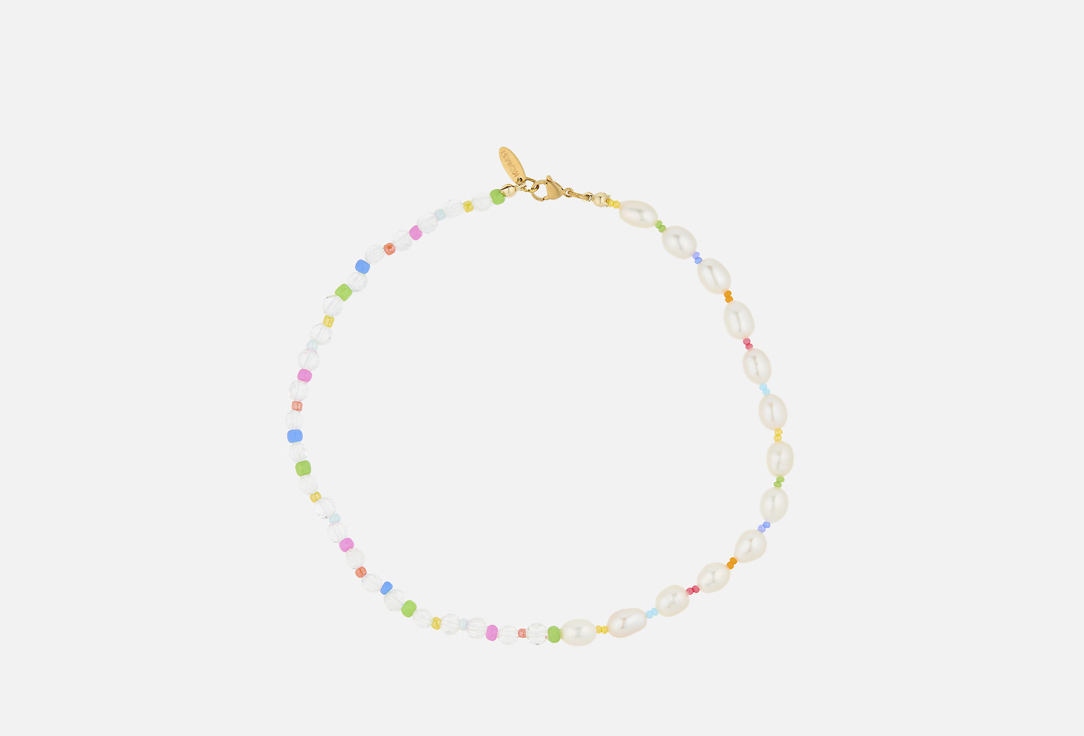 Изображение товара Чокер Komsi Happy summer white для женщин из бисера и жемчуга