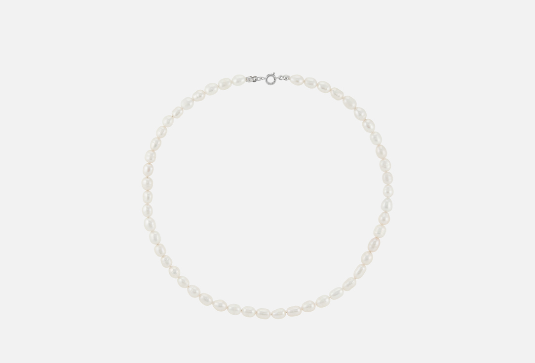 Изображение товара Женское ожерелье Ringstone Medium барочный жемчуг, родий, 40 см