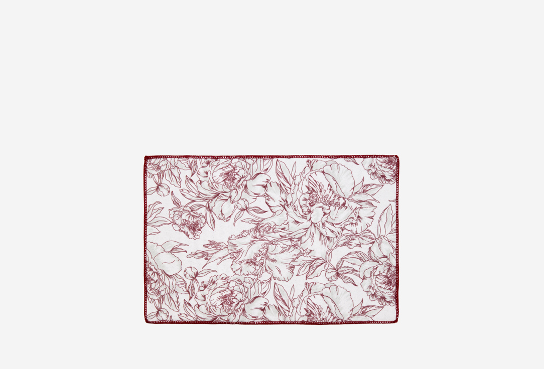 

Коврик для сушки MIA CARA, Принт, Peony, бордовый, 31х47 см 1 шт