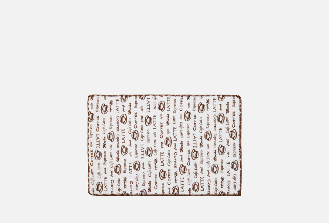 

Коврик для сушки MIA CARA, Принт, Сoffee break, коричневый, 31х47 см 1 шт