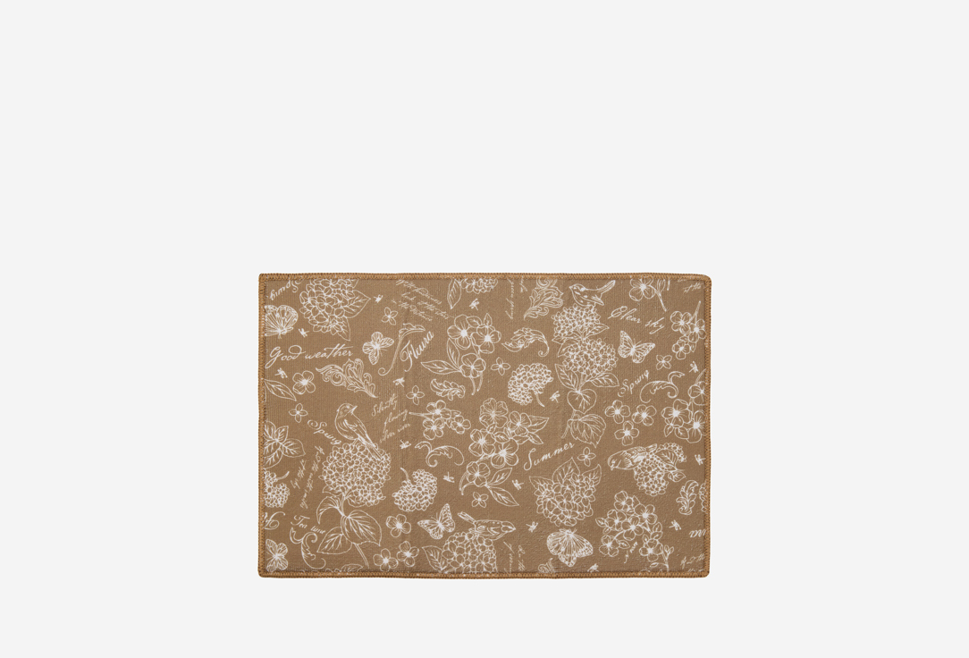 

Коврик для сушки MIA CARA, Принт, Josephine, коричневый, 31х47 см 1 шт