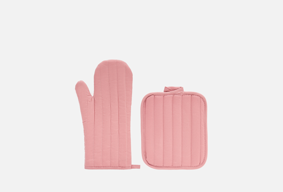 

Кухонный набор MIA CARA, Розовый, Pink, прихватка, рукавица 2 шт