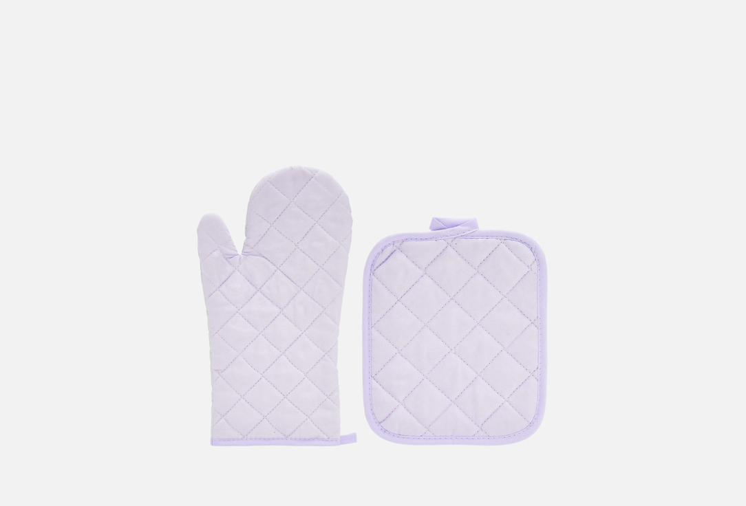 

Кухонный набор MIA CARA, Фиолетовый, Lavender, прихватка, рукавица 2 шт