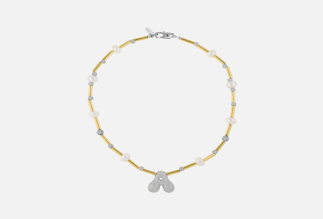 Изображение товара Чокер Your Radiance из жемчуга и цирконов с покрытием стерлинговое серебро