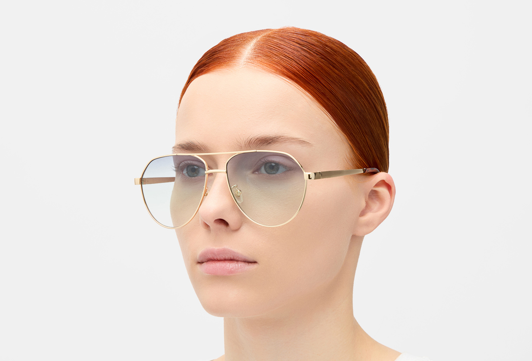 Изображение товара Очки авиаторы RUXARA голубые стильные женские солнечные с защитой uv400