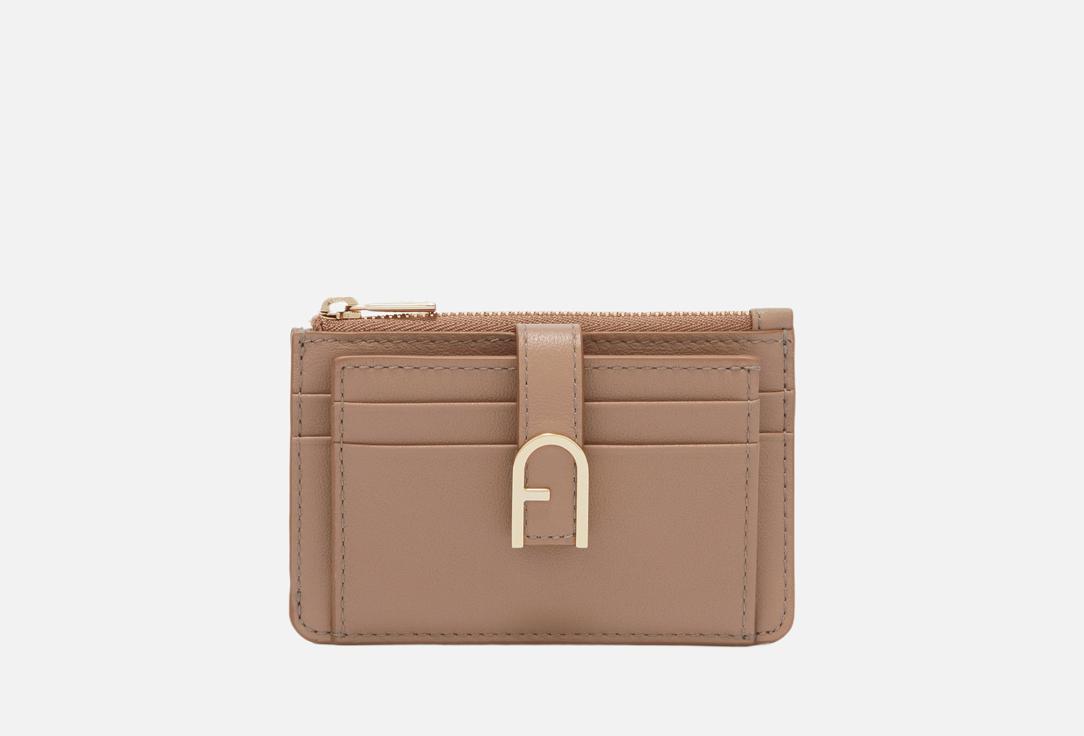Изображение товара Кожаный картхолдер Furla Flow для женщин с застежкой молния и 2 отделениями
