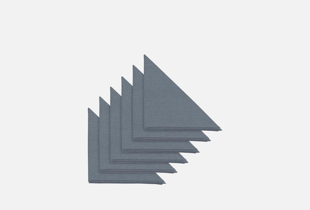 

Комплект салфеток рогожка УНИСОН, Серый, Basic, графит, 32х32 6 шт