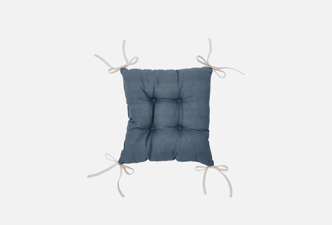 

Подушка на стул УНИСОН, Серый, Basic, графит, 40х40 1 шт