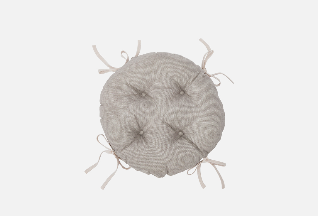 Изображение товара Подушка на стул Унисон Basic светло-серая 40х40 см