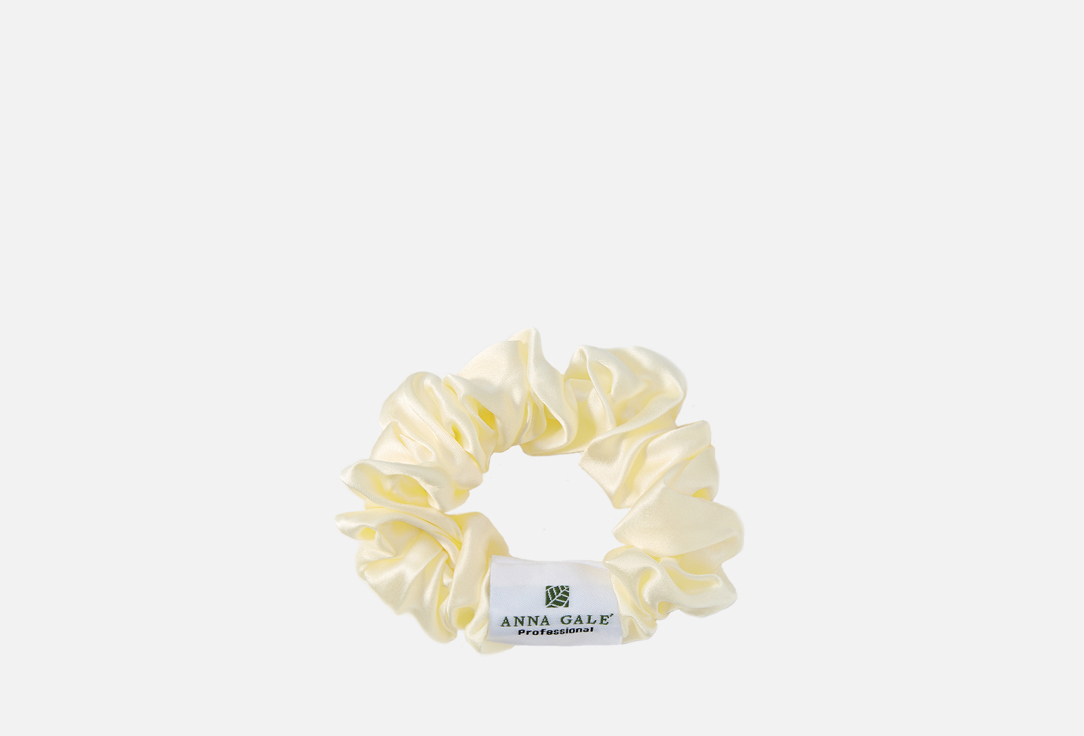 Изображение товара Шелковая резинка для волос ANNA GALE milk wide