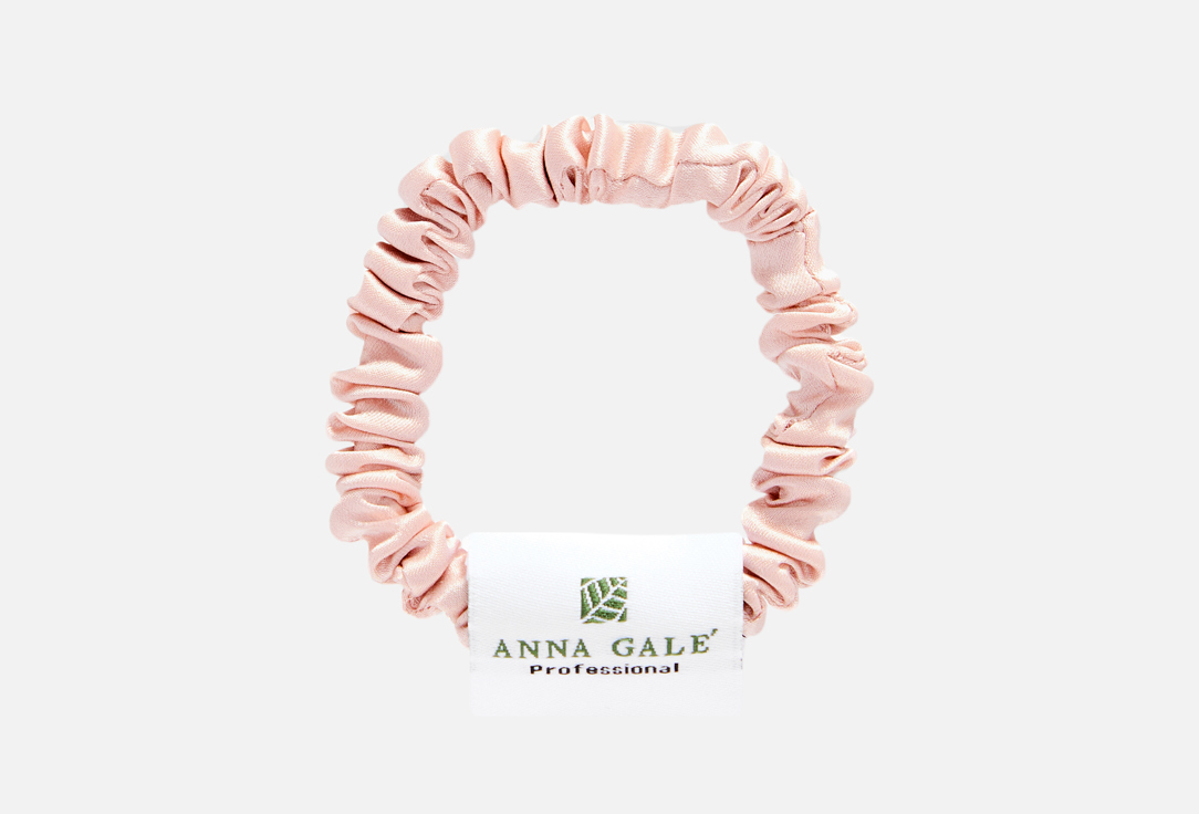 

Шелковая резинка для волос ANNA GALE, Dusty rose thin 1 шт
