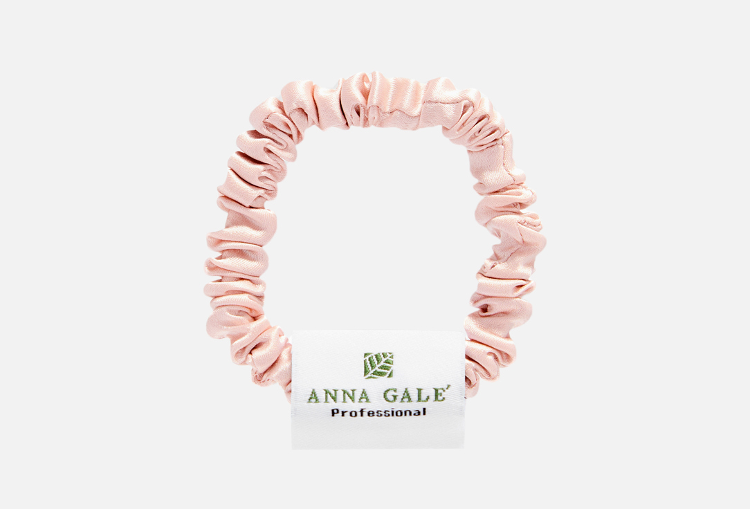 

Шелковая резинка для волос ANNA GALE, Dusty rose thin 1 шт