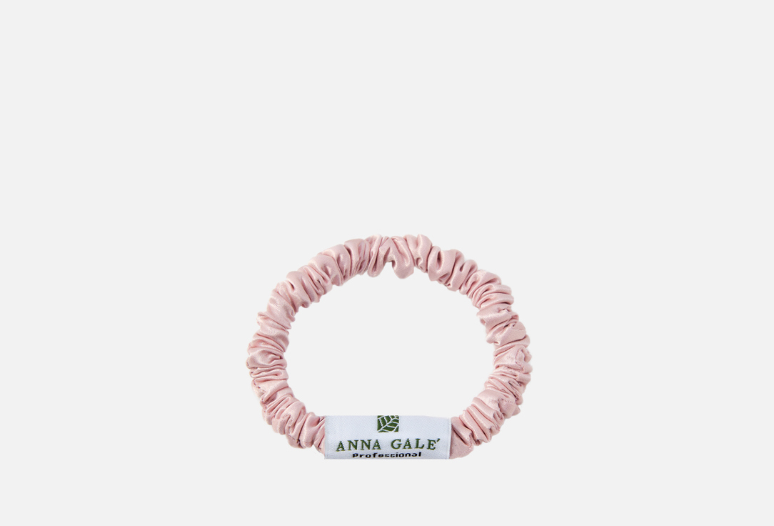 

Шелковая резинка для волос ANNA GALE, Dusty rose thin 1 шт