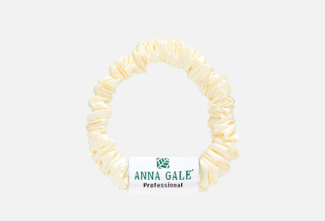 

Шелковая резинка для волос ANNA GALE, Milk thin 1 шт