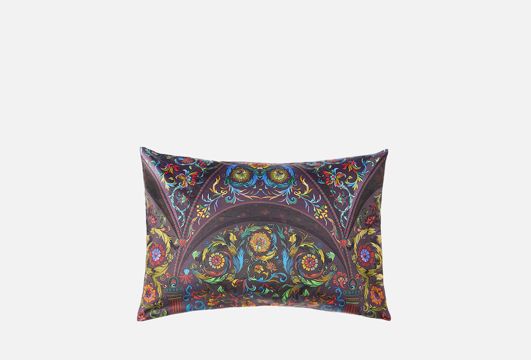 Изображение товара Наволочка Mollen Хоромы, ежевично-черный, 50х70