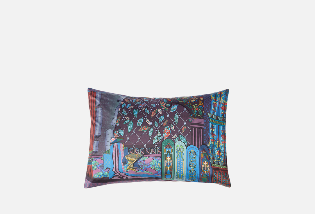 Изображение товара Наволочка Mollen Светлица, ежевично-черный, 50х70