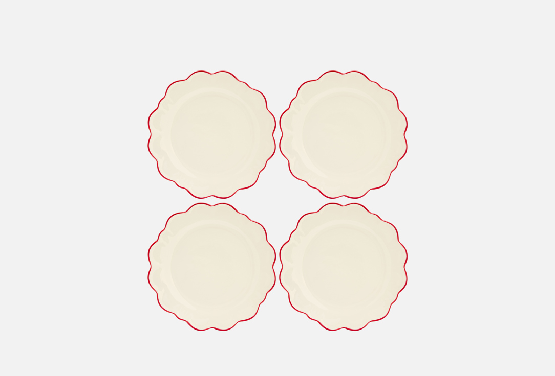 Изображение товара Набор плоских тарелок ROOMI 22,3 см из керамики для сервировки стола 4 шт