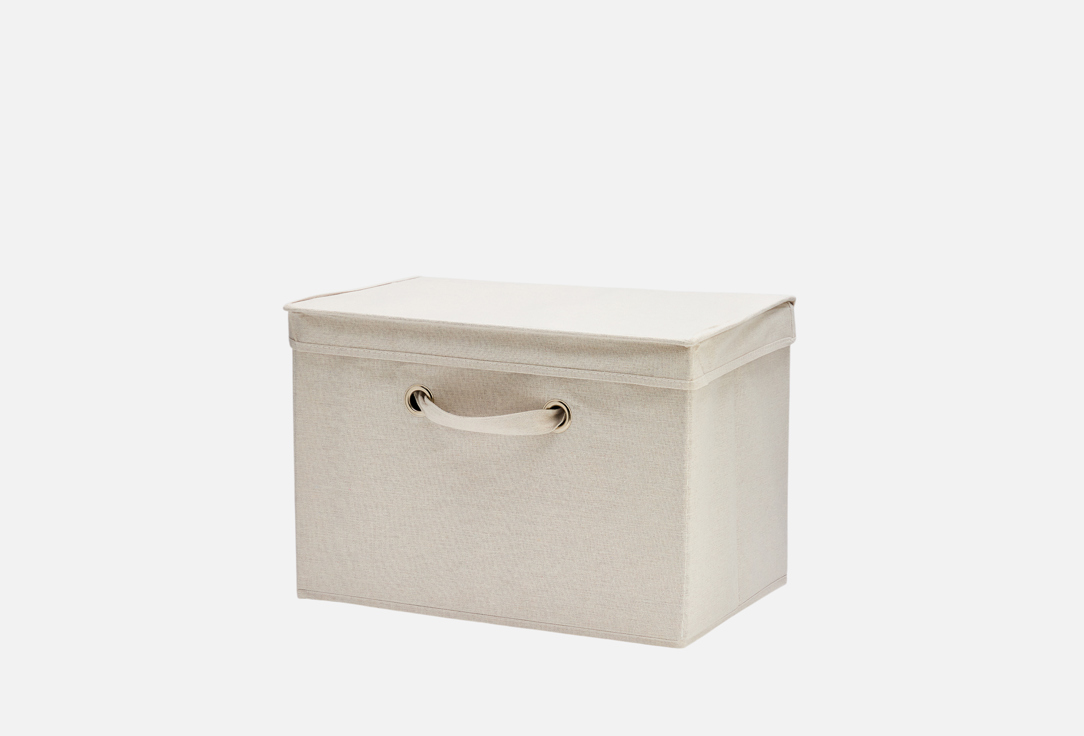 Изображение товара Коробка для хранения Mandarin Decor COTTON, с крышкой, бежевый, 44х30х30