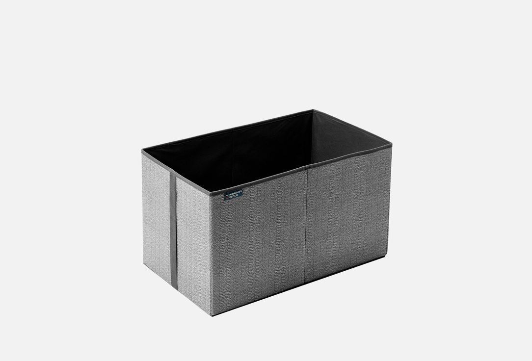 Изображение товара Коробка для хранения Mandarin Decor Melange темно-серая 55x33x31 см