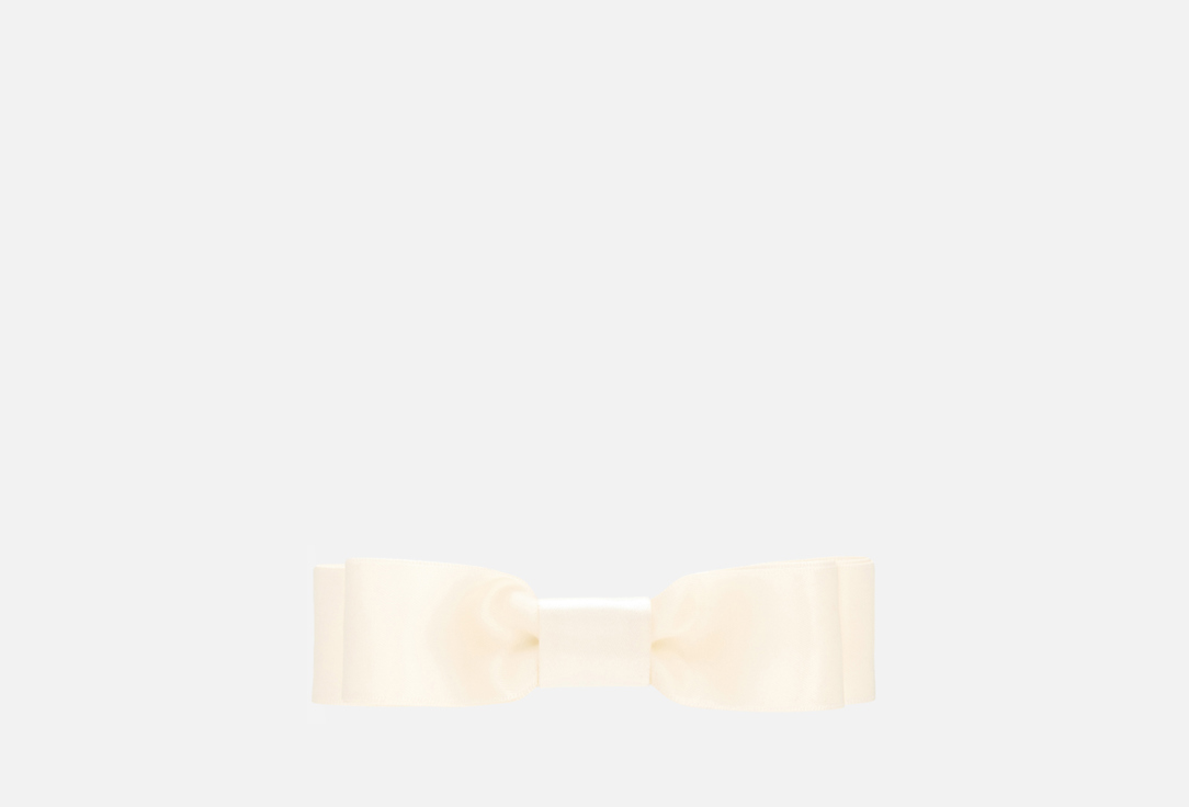 Изображение товара Заколка-бант для волос KamaKamelia Simona Milky 15 см атлас и металл