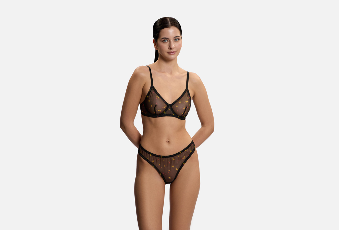 Изображение товара Комплект нижнего белья 2Night Wear flowers invis черный