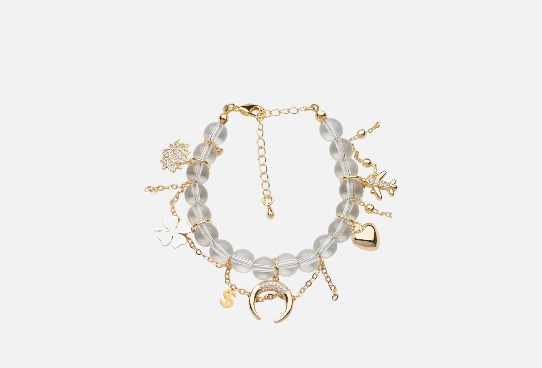 Изображение товара Браслет LENÁLI Absolute из натурального горного хрусталя с позолотой для женщин