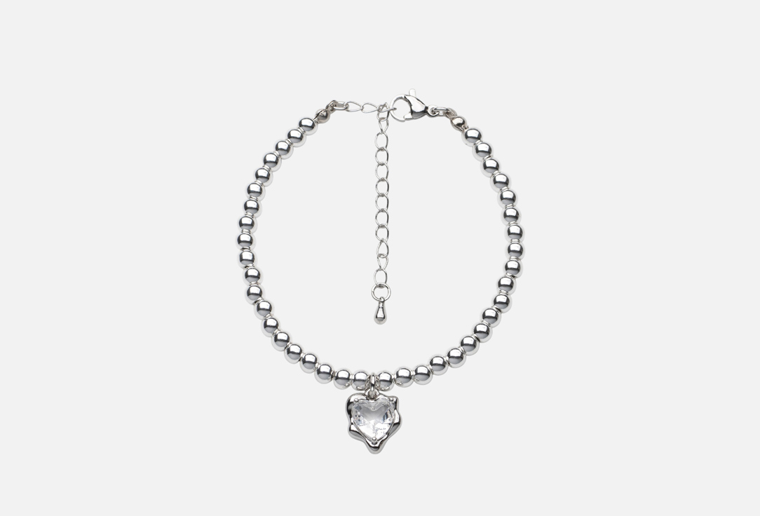 Изображение товара Браслет LENÁLI Crystal love с гематитом и сердцем