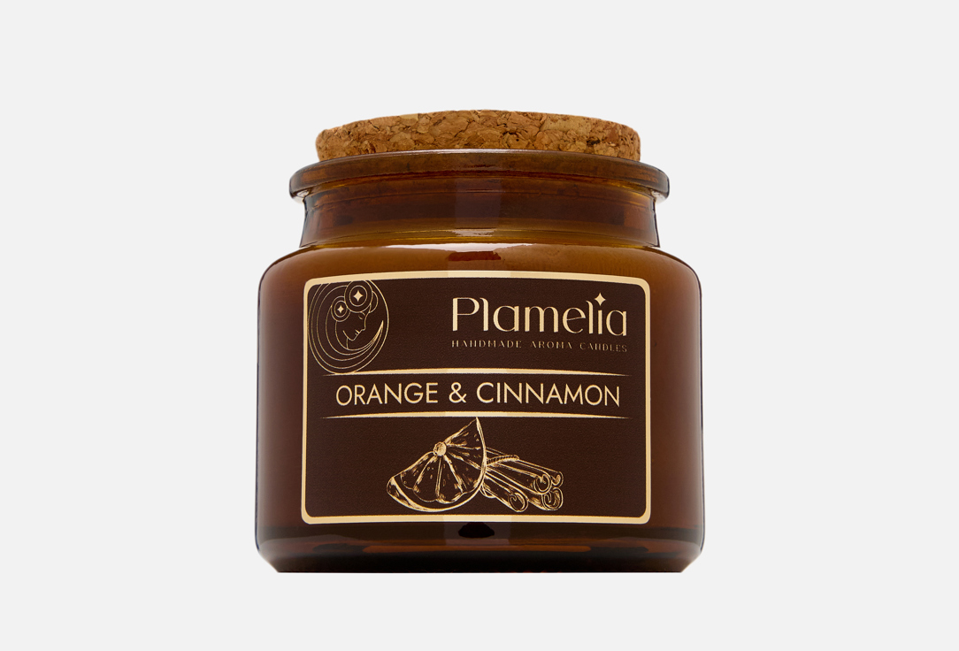 Изображение товара Ароматическая свеча Plamelia Orange & cinnamon 105 мл Натуральные ингредиенты дизайн