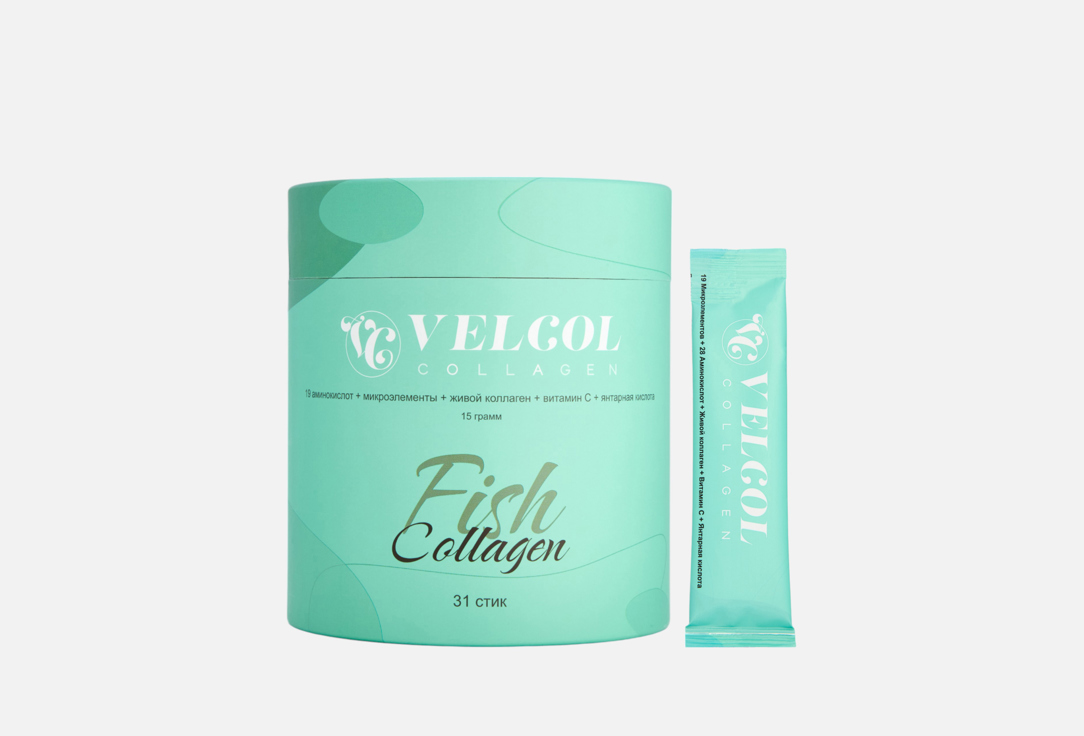 Изображение товара коллаген VELCOL рыбный 15 г в стиках